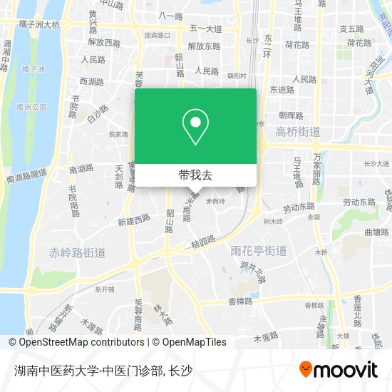 湖南中医药大学-中医门诊部地图