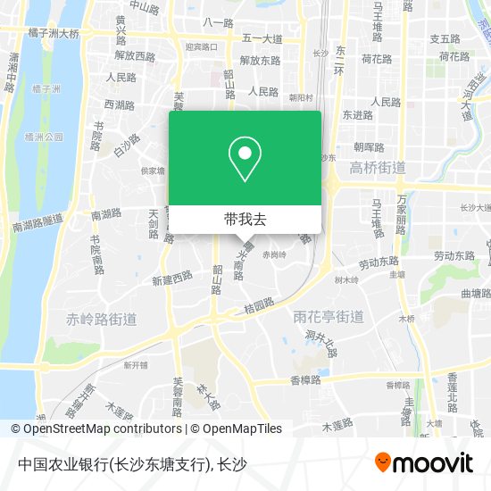 中国农业银行(长沙东塘支行)地图