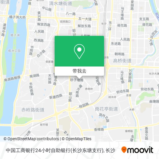中国工商银行24小时自助银行(长沙东塘支行)地图