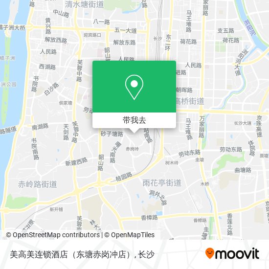 美高美连锁酒店（东塘赤岗冲店）地图