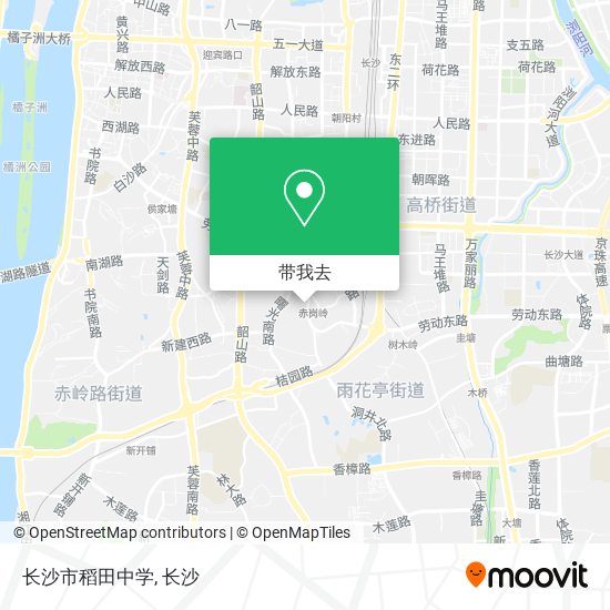 长沙市稻田中学地图