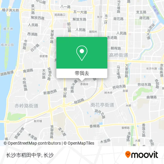 长沙市稻田中学地图