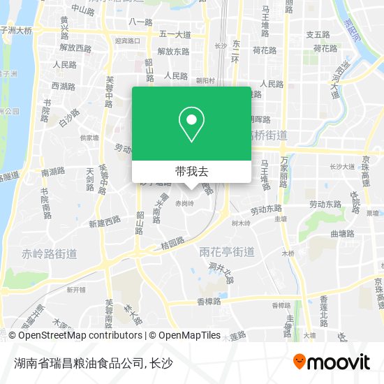 湖南省瑞昌粮油食品公司地图