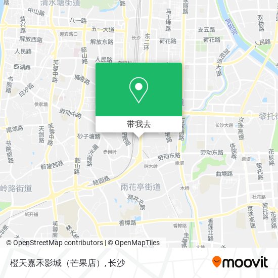 橙天嘉禾影城（芒果店）地图