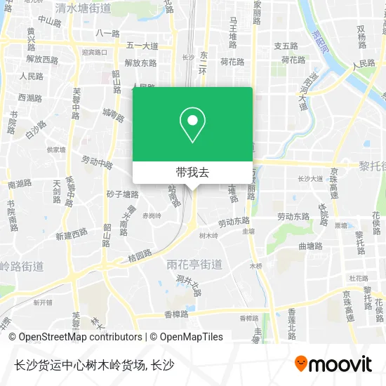 长沙货运中心树木岭货场地图