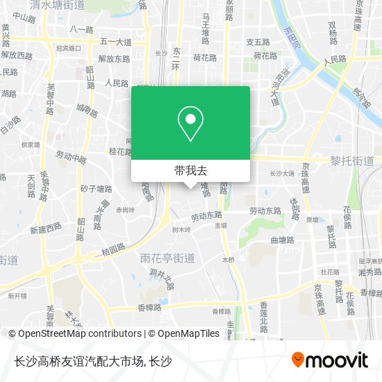 长沙高桥友谊汽配大市场地图