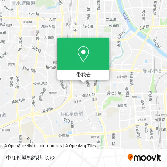 中江锦城锦鸿苑地图