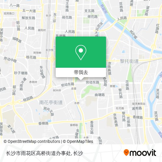 长沙市雨花区高桥街道办事处地图