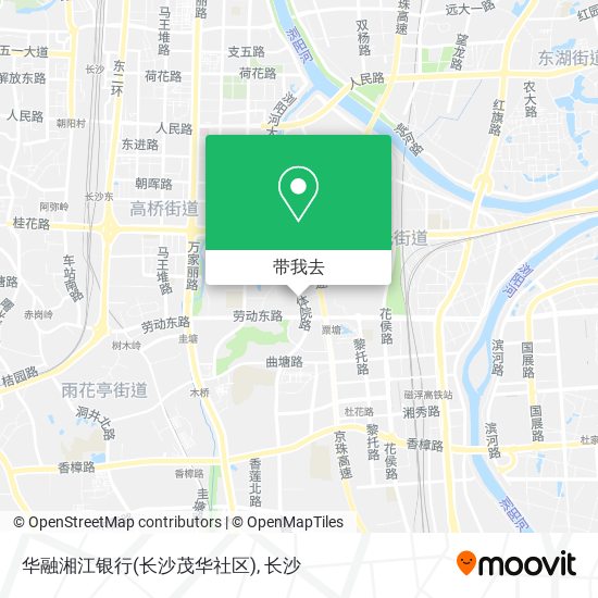 华融湘江银行(长沙茂华社区)地图