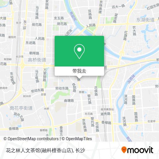 花之林人文茶馆(融科檀香山店)地图