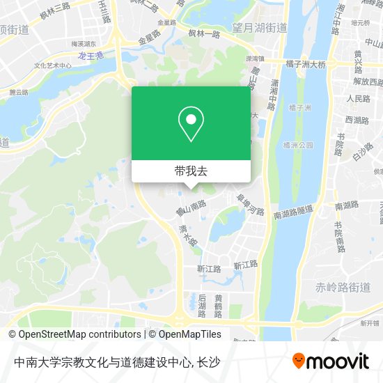 中南大学宗教文化与道德建设中心地图