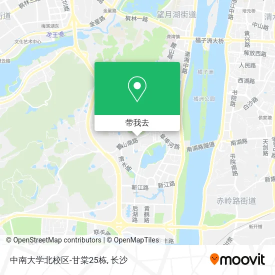 中南大学北校区-甘棠25栋地图