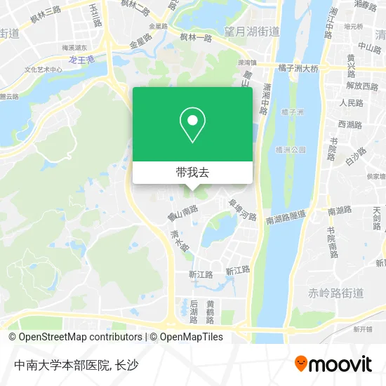 中南大学本部医院地图