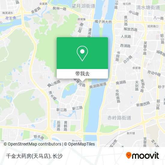 千金大药房(天马店)地图