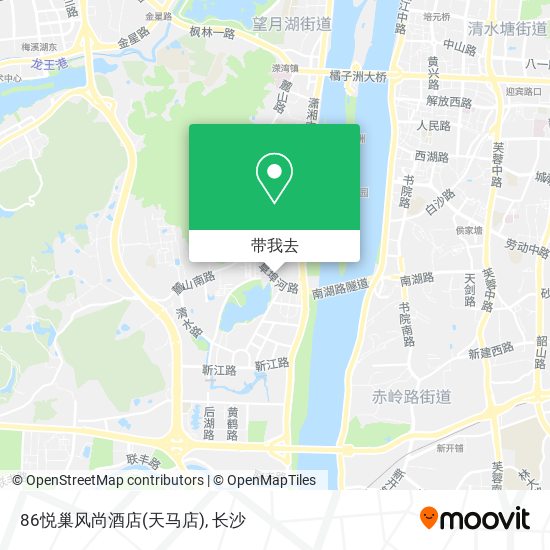 86悦巢风尚酒店(天马店)地图