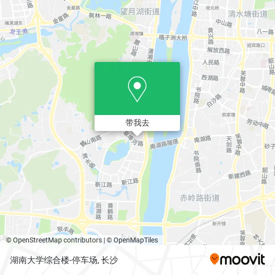 湖南大学综合楼-停车场地图
