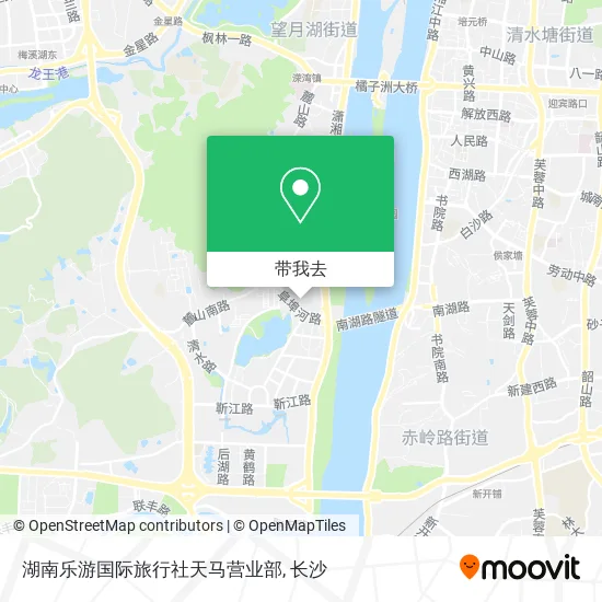 湖南乐游国际旅行社天马营业部地图