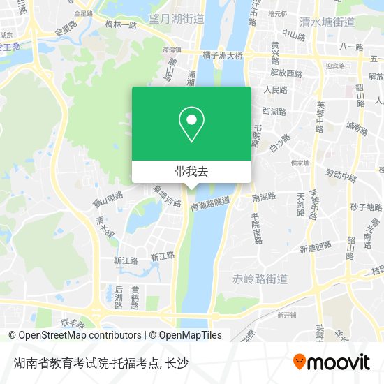 湖南省教育考试院-托福考点地图