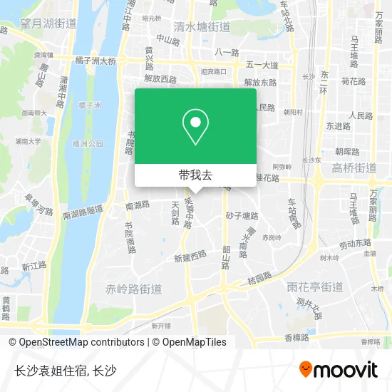 长沙袁姐住宿地图