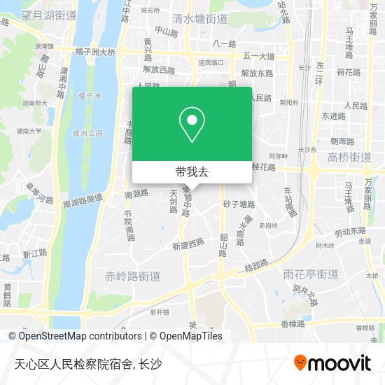 天心区人民检察院宿舍地图