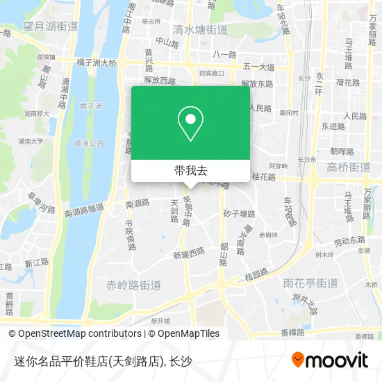 迷你名品平价鞋店(天剑路店)地图