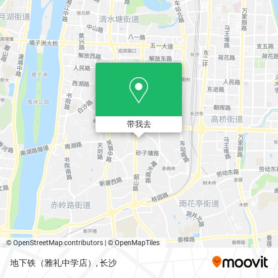 地下铁（雅礼中学店）地图