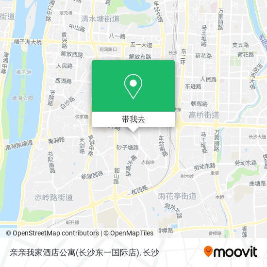 亲亲我家酒店公寓(长沙东一国际店)地图