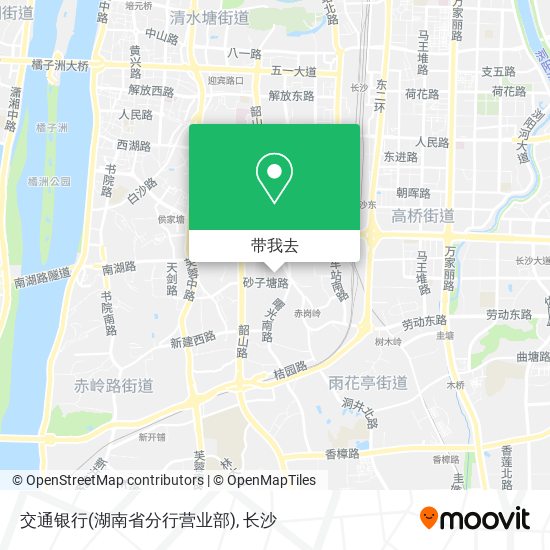 交通银行(湖南省分行营业部)地图