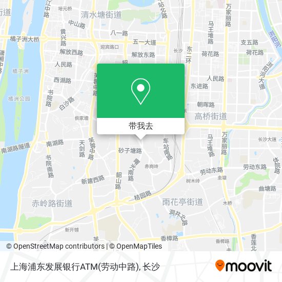 上海浦东发展银行ATM(劳动中路)地图