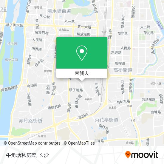 牛角塘私房菜地图