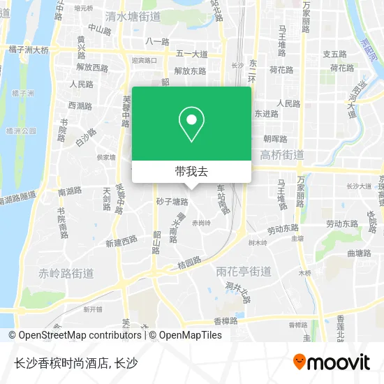 长沙香槟时尚酒店地图