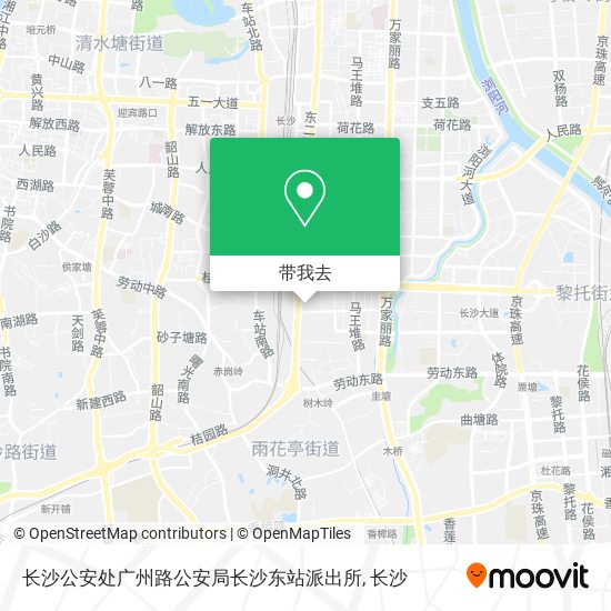 长沙公安处广州路公安局长沙东站派出所地图