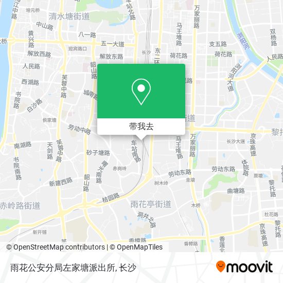 雨花公安分局左家塘派出所地图