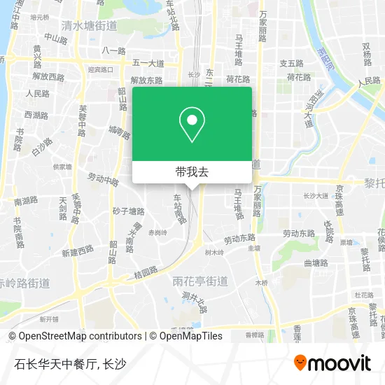 石长华天中餐厅地图
