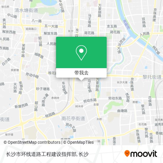 长沙市环线道路工程建设指挥部地图