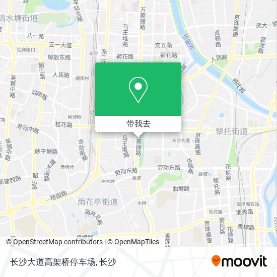 长沙大道高架桥停车场地图