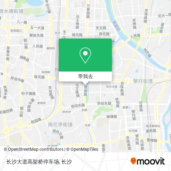 长沙大道高架桥停车场地图