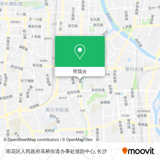雨花区人民政府高桥街道办事处巡防中心地图