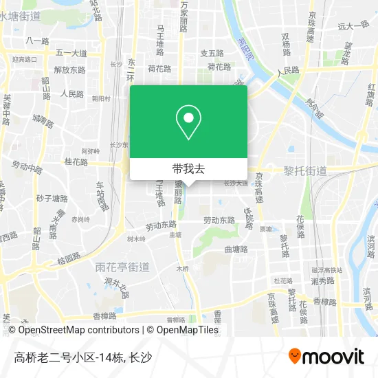 高桥老二号小区-14栋地图