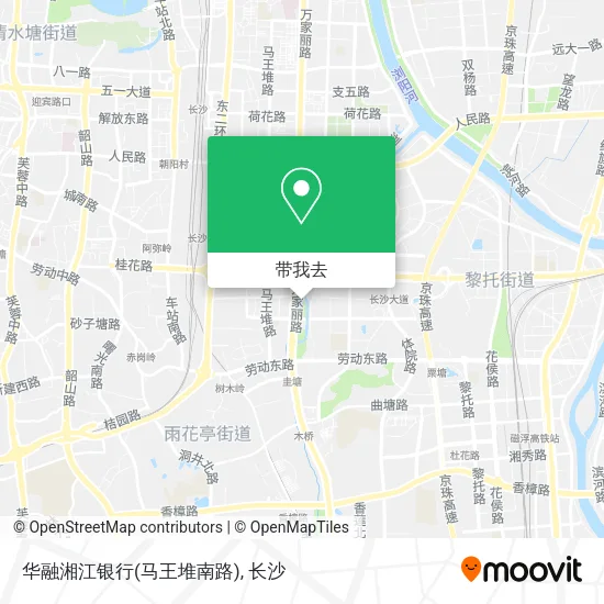 华融湘江银行(马王堆南路)地图