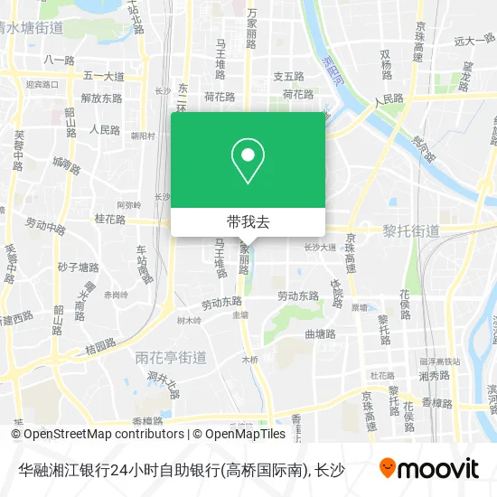 华融湘江银行24小时自助银行(高桥国际南)地图