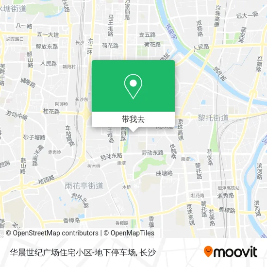 华晨世纪广场住宅小区-地下停车场地图