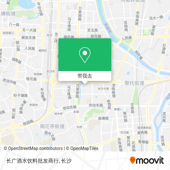 长广酒水饮料批发商行地图
