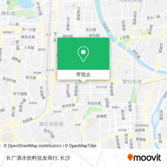 长广酒水饮料批发商行地图