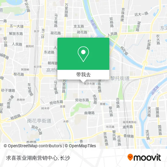 求喜茶业湖南营销中心地图