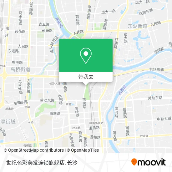世纪色彩美发连锁旗舰店地图