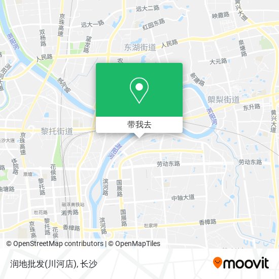 润地批发(川河店)地图