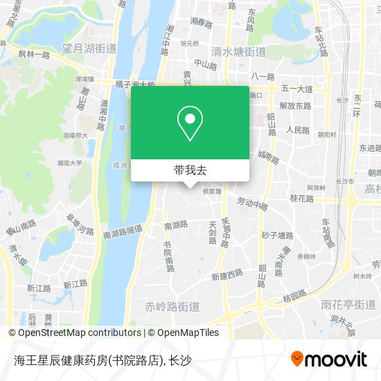 海王星辰健康药房(书院路店)地图