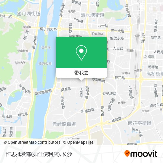 恒志批发部(如佳便利店)地图