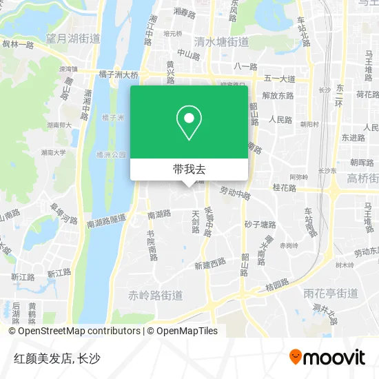 红颜美发店地图